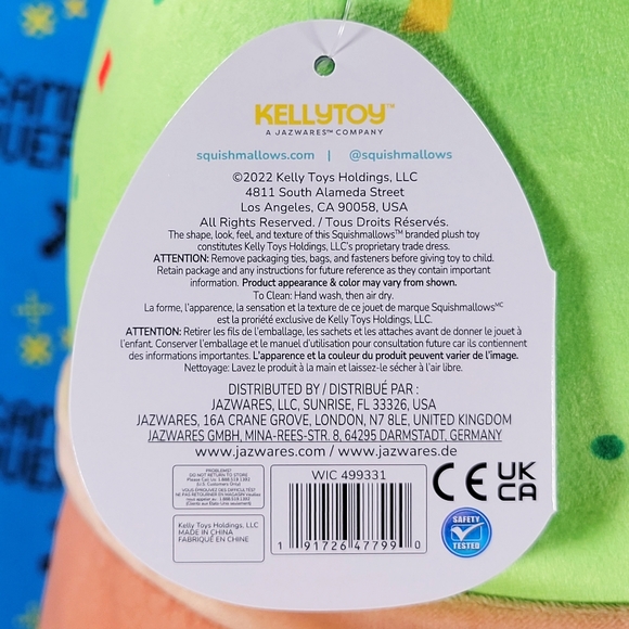 Squishmallow Gideon the Guacamole with Tortilla Chip 14" UltraSoft Food Plush - Picture 12 of 12